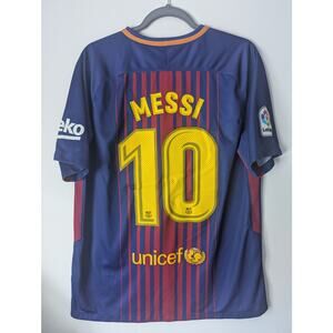 Barcelona Messi 2017/18 Home Jersey Men’s Large Nike Shirt